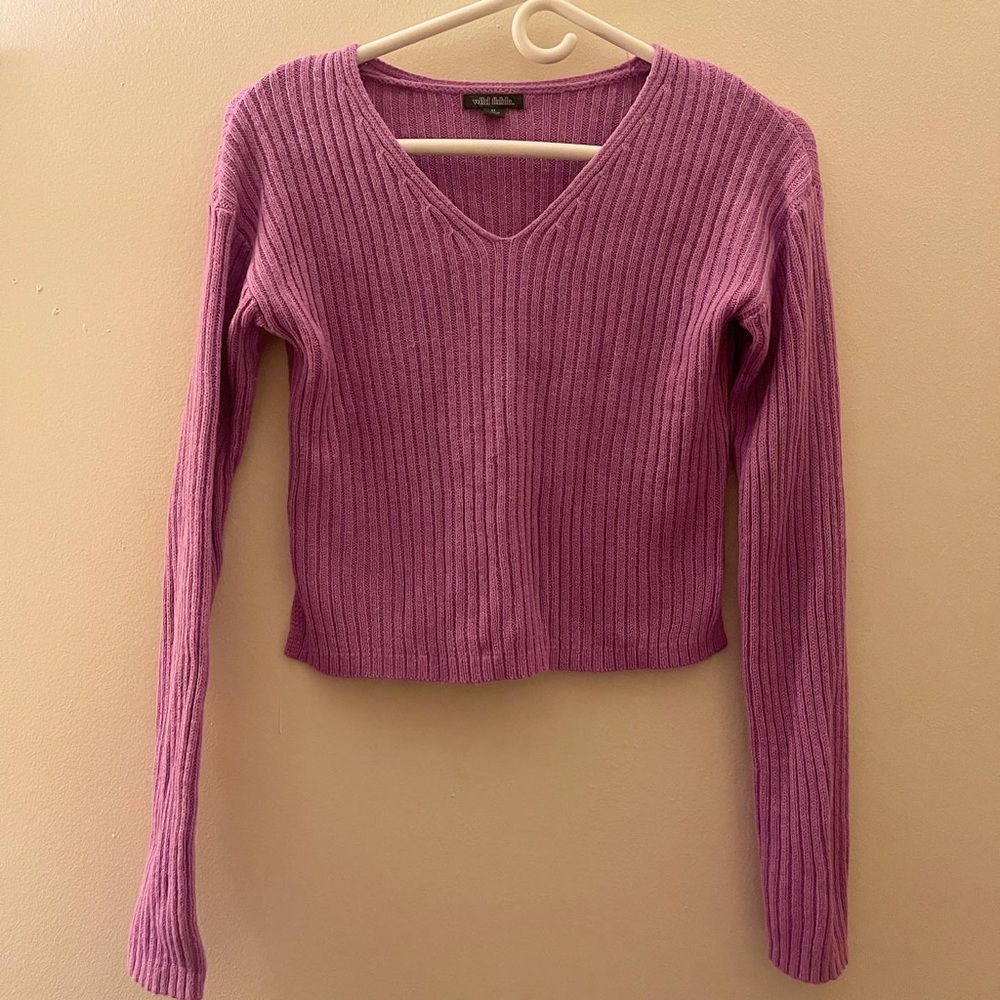 Pink Sweater Long Sleeve Size Small